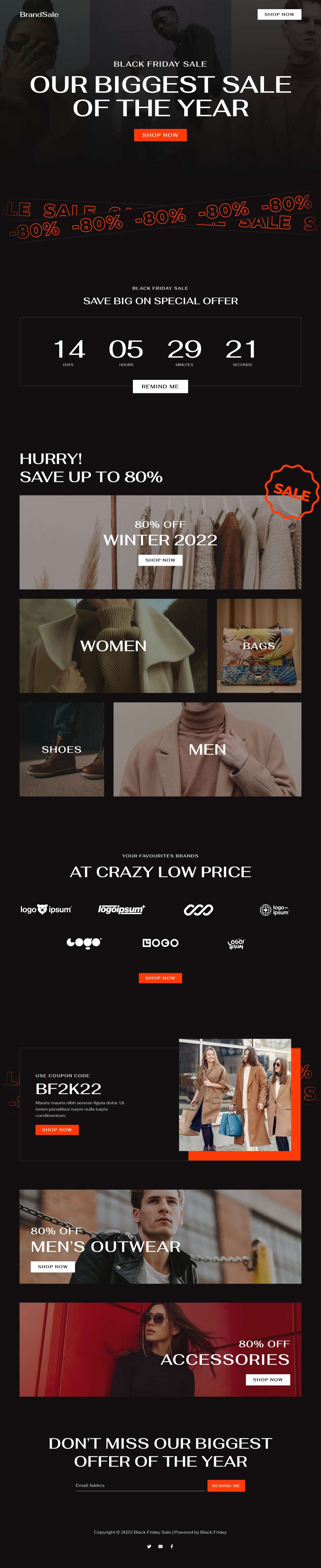 Black Friday Sale Landing Page